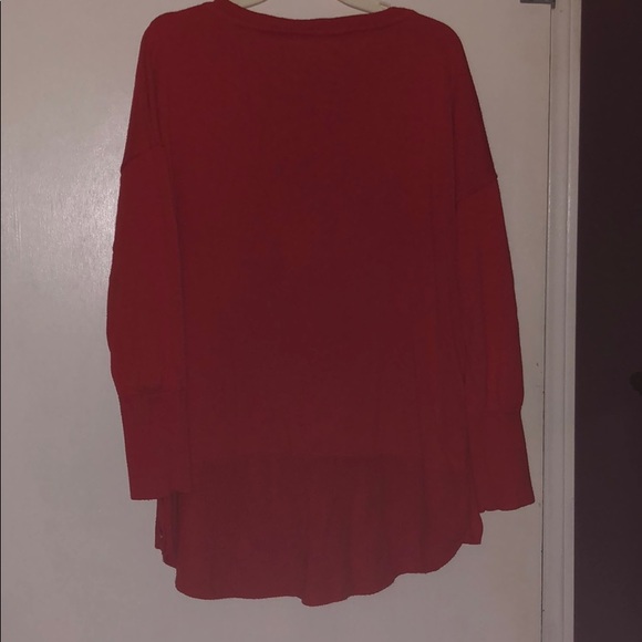 Red side button sweater size 1X - Picture 3 of 3
